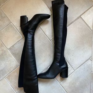 Stuart Weitzman Halftime Leather Boots